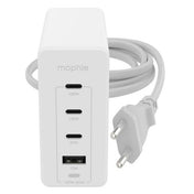120W GaN nabíječka Mophie 3× USB-C, 1× USB-A PD/HUB - bílá