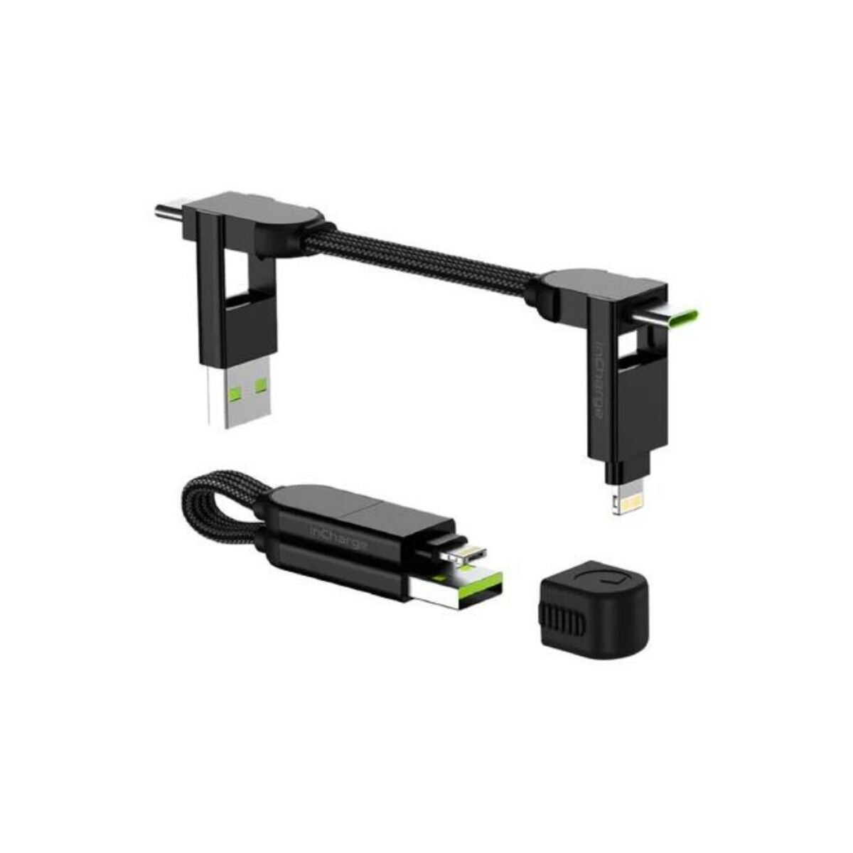 Nabíjecí kabel 6v1 Rolling Square inCharge XL - černý - iSTYLE CZ