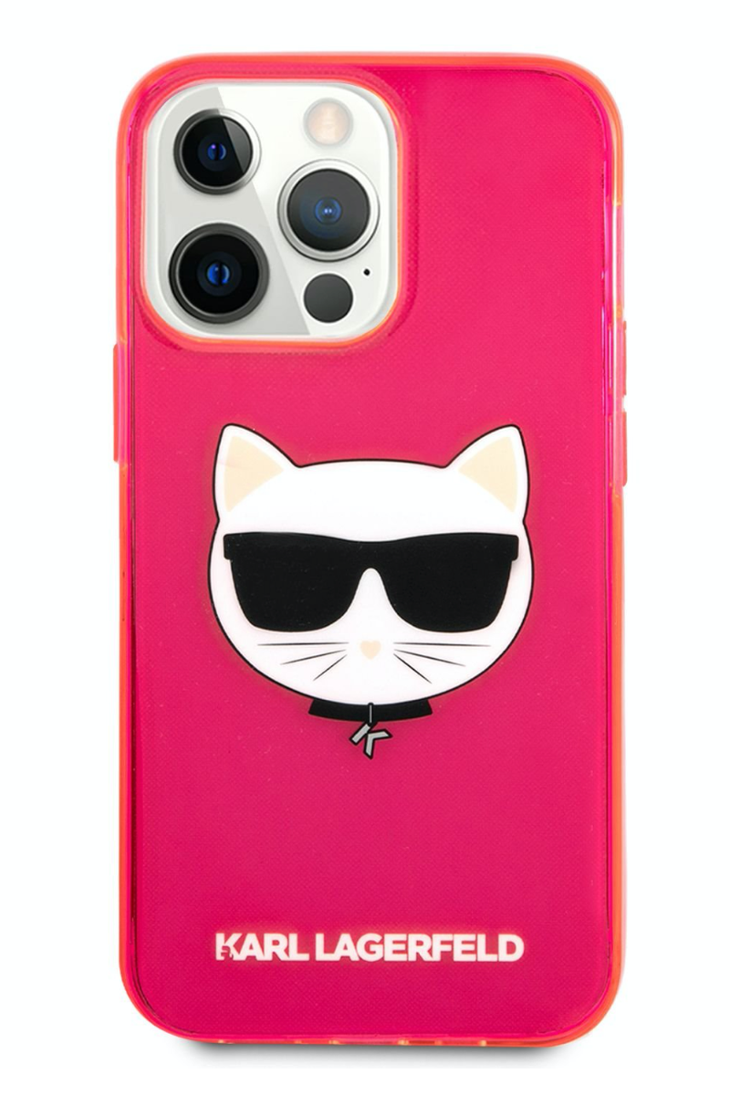 Pouzdro na iPhone 13 Pro Max Karl Lagerfeld and Choupette - růžové - iSTYLE CZ