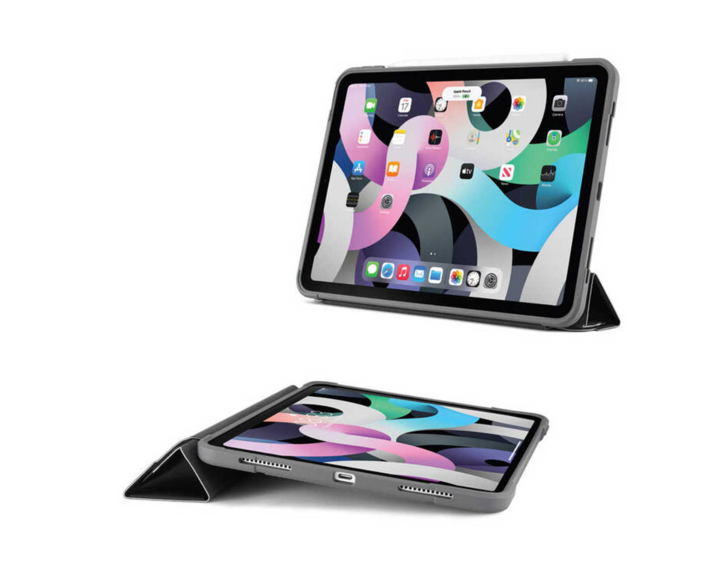 Obal na iPad Air 10.9" (2020) Pipetto Origami Shield - černý - iSTYLE CZ