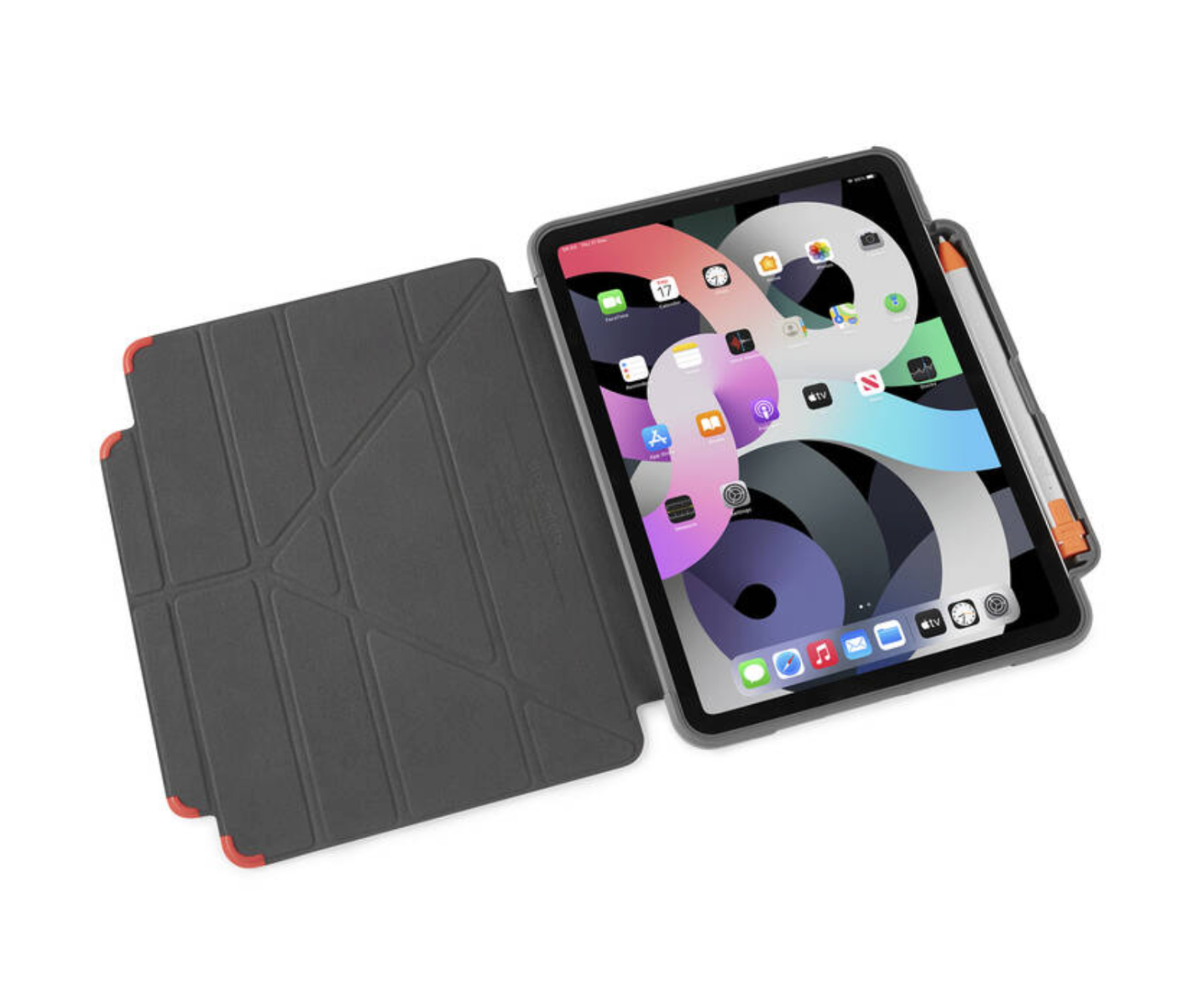 Obal na iPad Air 10.9" (2020) Pipetto Origami Pencil Shield - červený - iSTYLE CZ