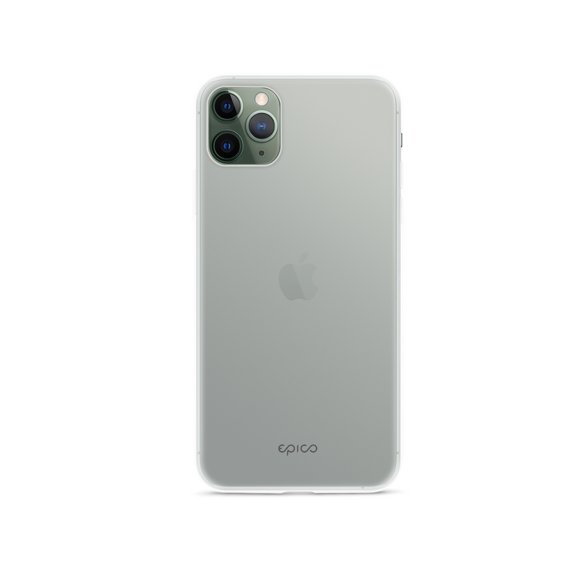 Silikonový kryt na iPhone 11 Pro Max Epico - bílý průhledný