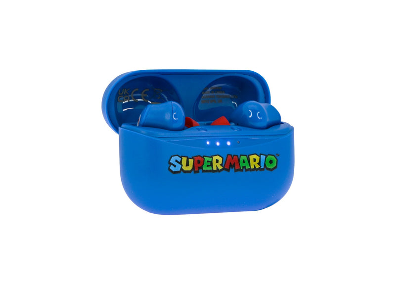 Dětská bezdrátová sluchátka OTL TWS Super Mario Blue - iSTYLE CZ
