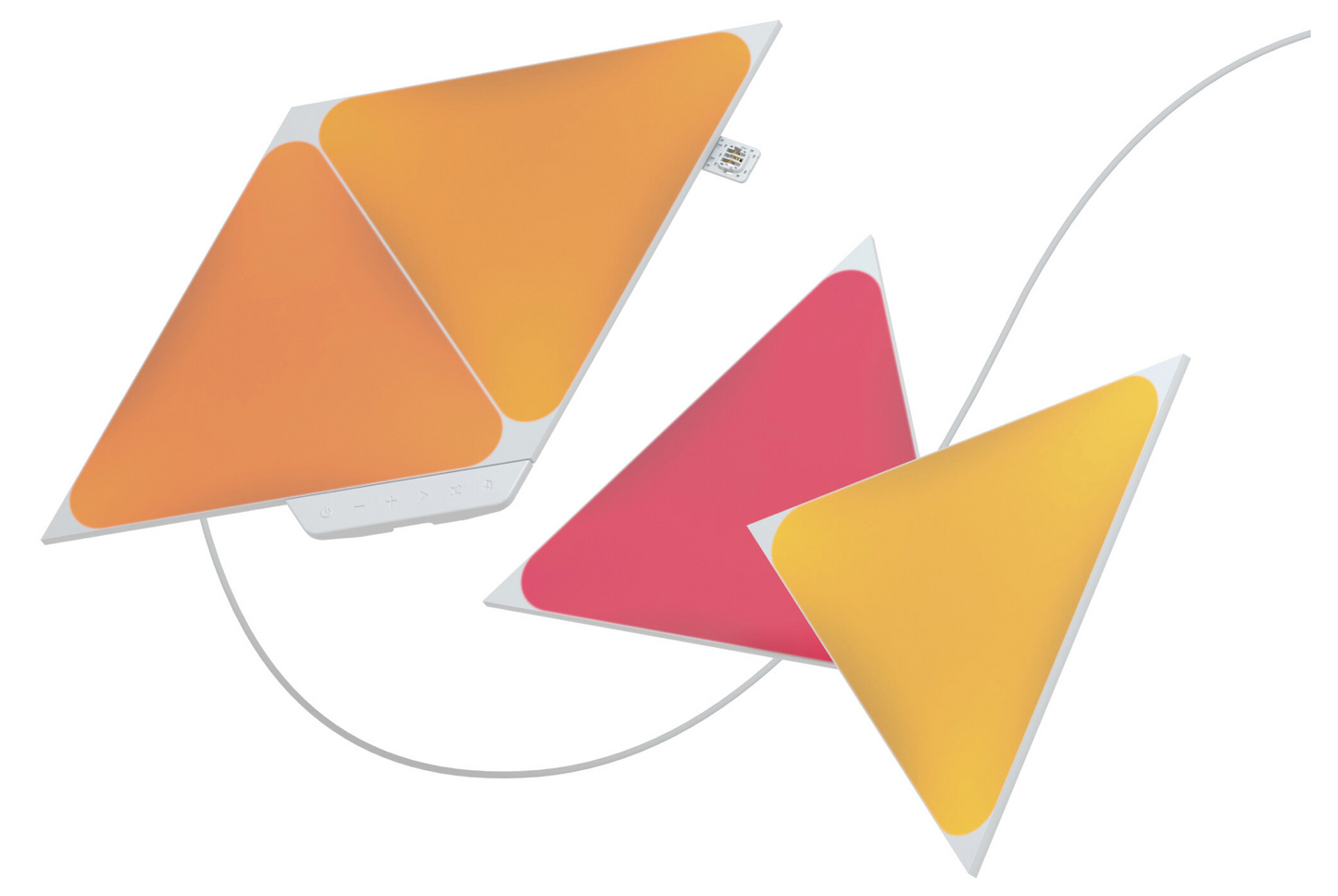 Dekorativní trojúhelníkové chytré osvětlení Nanoleaf Starter Kit, 4 kusy