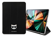 Pouzdro pro iPad Pro 12,9" Karl Lagerfeld Choupette Head Saffiano - černé