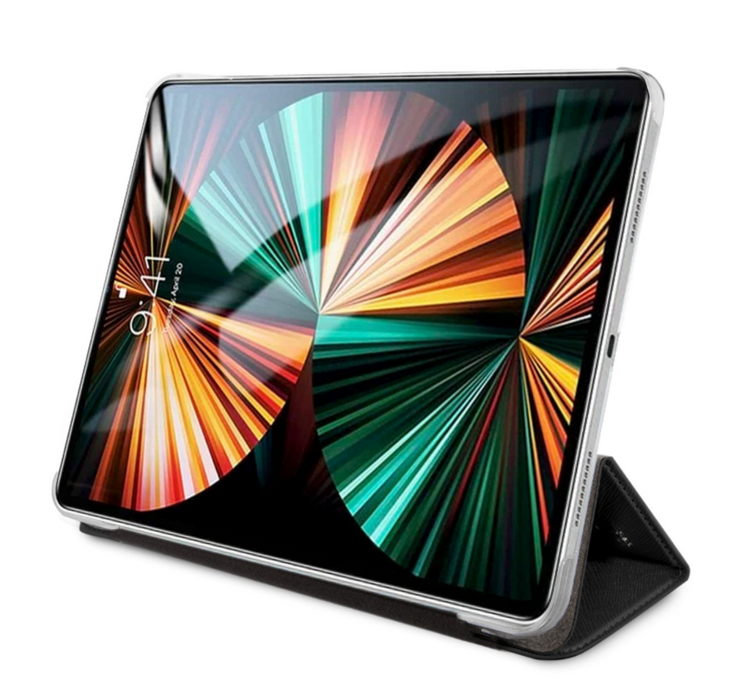 Pouzdro pro iPad Pro 12,9" Karl Lagerfeld Choupette Head Saffiano - černé