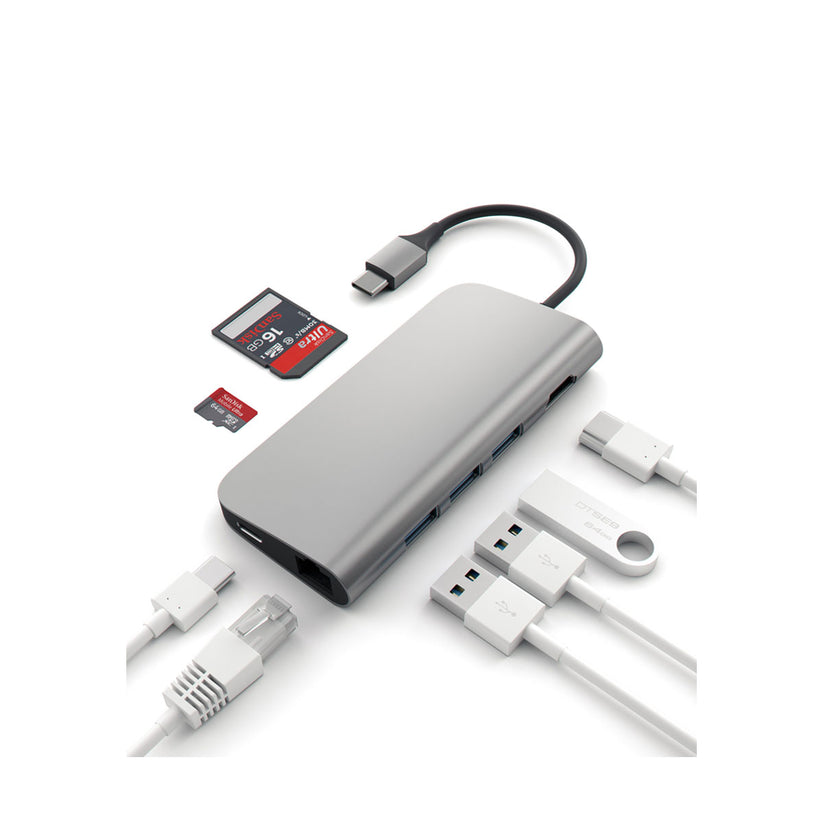 Hliníkový víceportový USB-C adaptér Satechi - vesmírně šedý - iSTYLE CZ