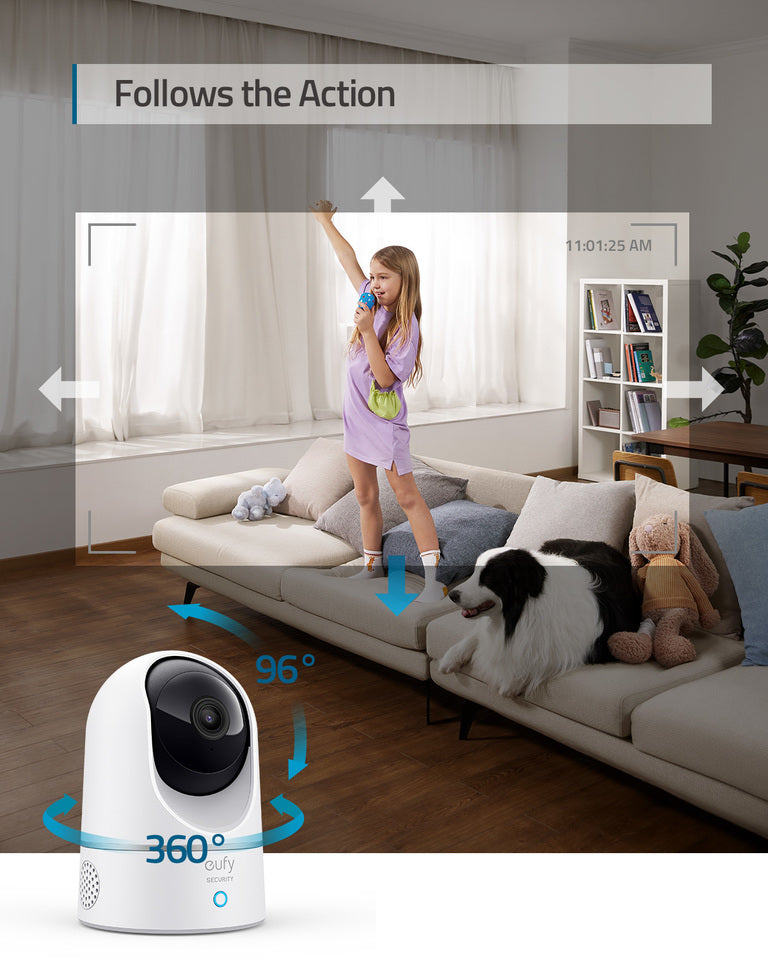 Interiérová kamera Eufy Indoor Cam 2K Pan & Tilt - iSTYLE CZ