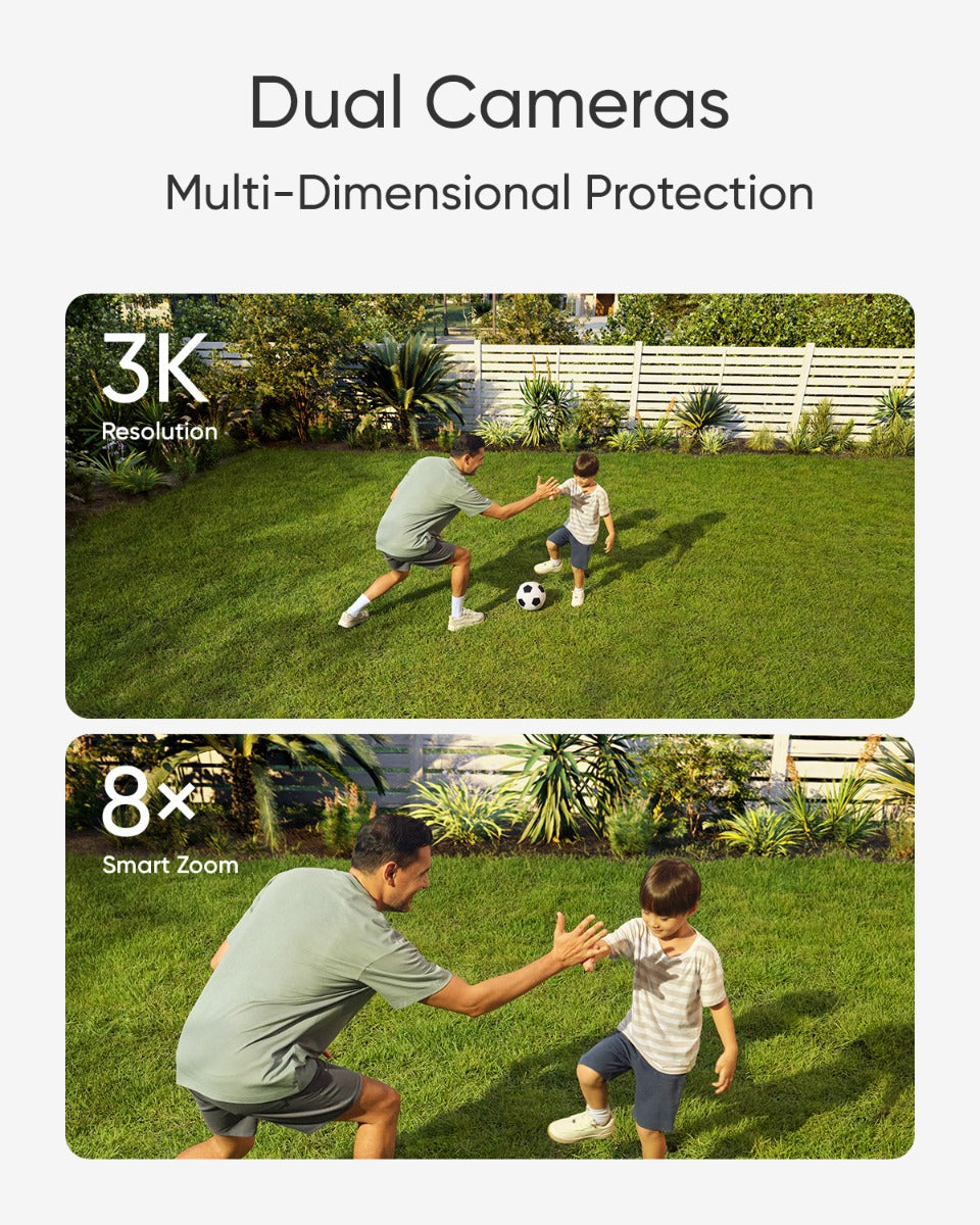 3K duální bezpečnostní kamera s reflektory Eufy Floodlight Cam E340 - iSTYLE CZ