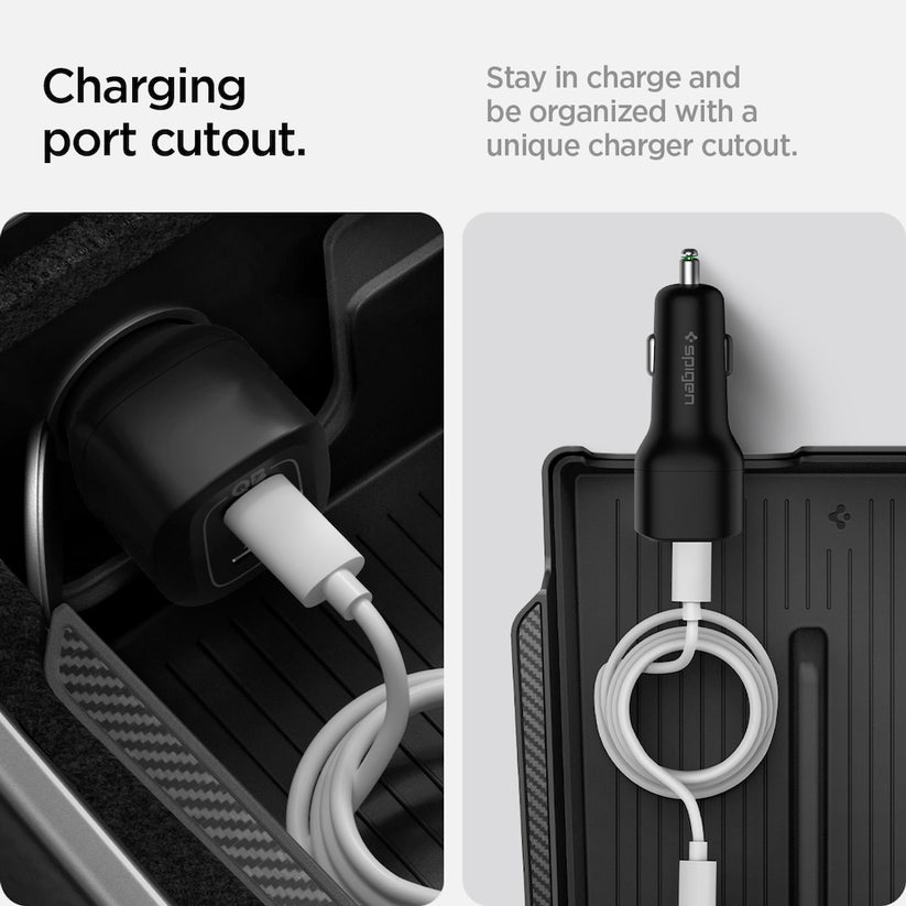 Organizér do loketní opěrky Spigen Tesla Armrest Console Organizer - černý - iSTYLE CZ
