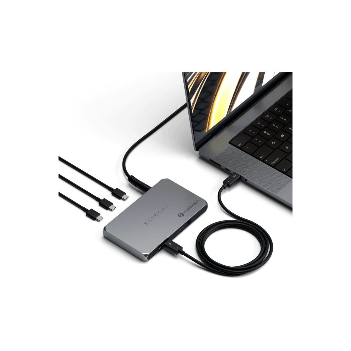 Hub Satechi Thunderbolt 4 Slim Pro - stříbrný - iSTYLE CZ