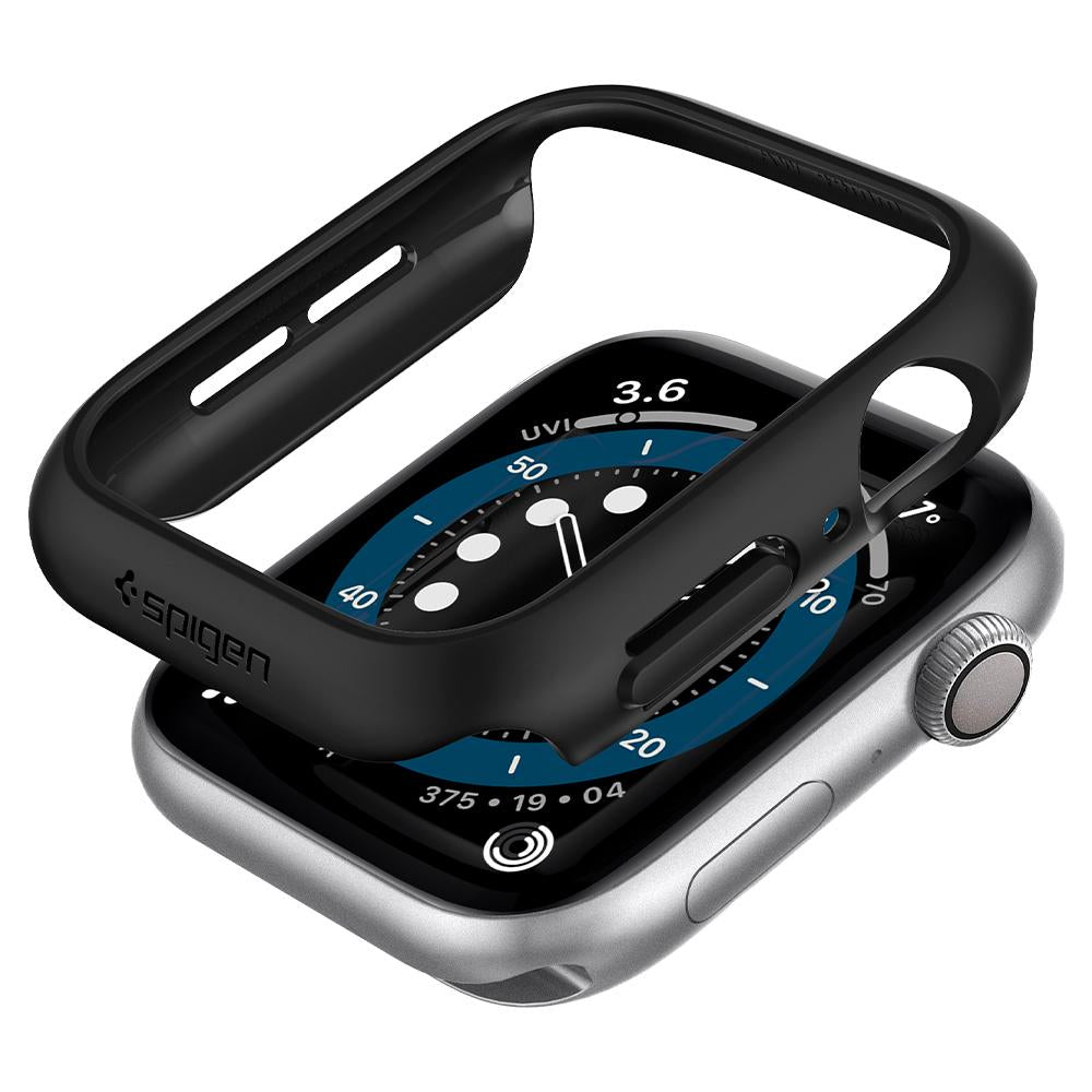 Kryt Spigen pro Apple Watch 4/5/6/SE 44mm Thin Fit - černý