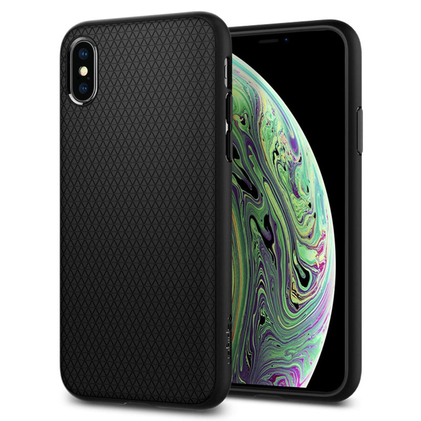 Kryt na iPhone XS Spigen Liquid Air - černý