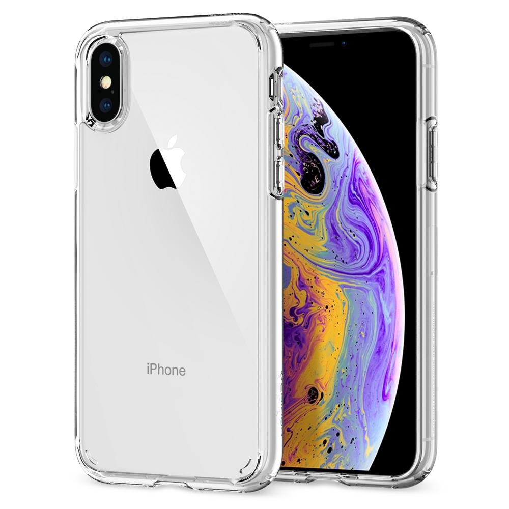 Kryt na iPhone Xs/X Spigen Ultra Hybrid - průhledný
