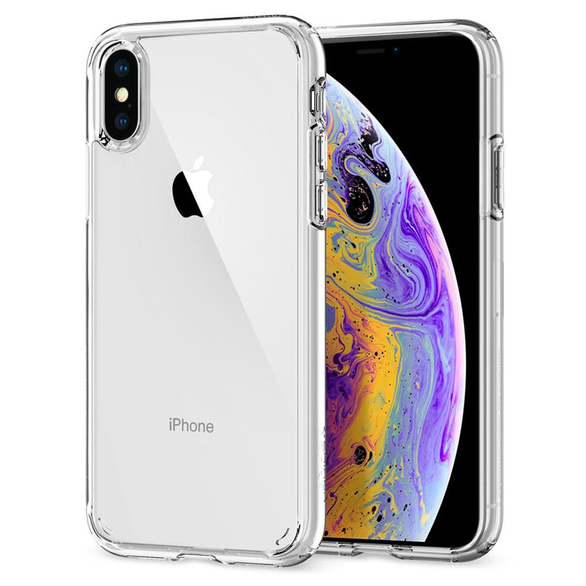 Kryt na iPhone Xs/X Spigen Ultra Hybrid - průhledný