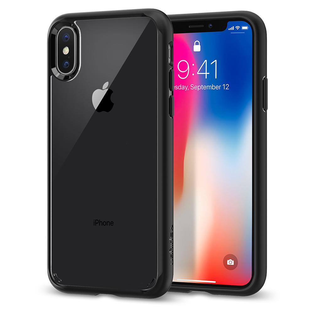 Kryt na iPhone Xs/X Spigen Ultra Hybrid - černý