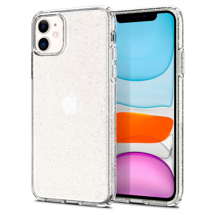 Kryt na iPhone 11 Spigen Liquid Crystal Glitter - průhledný s třpytkami