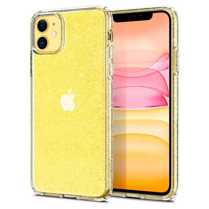 Kryt na iPhone 11 Spigen Liquid Crystal Glitter - průhledný s třpytkami
