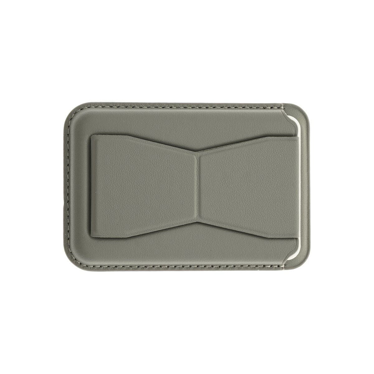 Kožená MagSafe peněženka Dviced s podstavcem – šedá - iSTYLE CZ