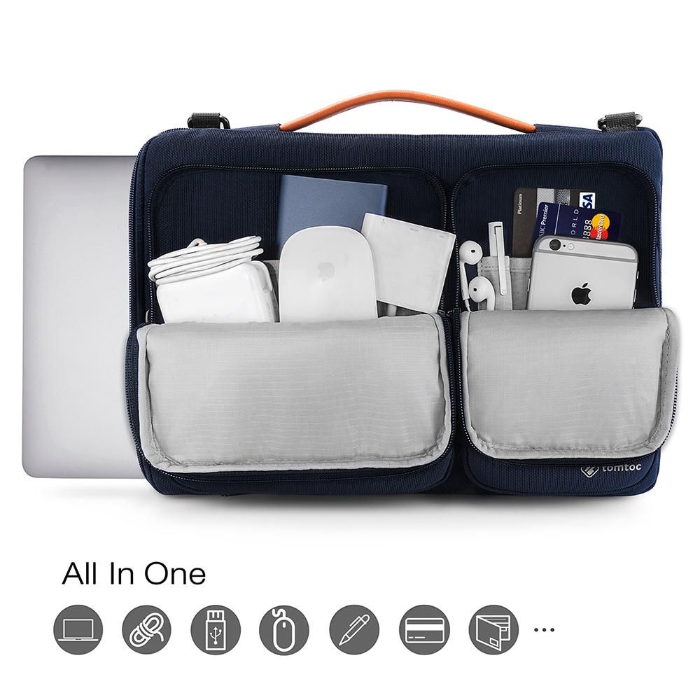 Brašna pro MacBook Pro 16" tomtoc Messenger - modrá - iSTYLE CZ