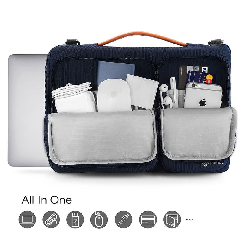 Brašna pro MacBook Pro 16" tomtoc Messenger - modrá - iSTYLE CZ