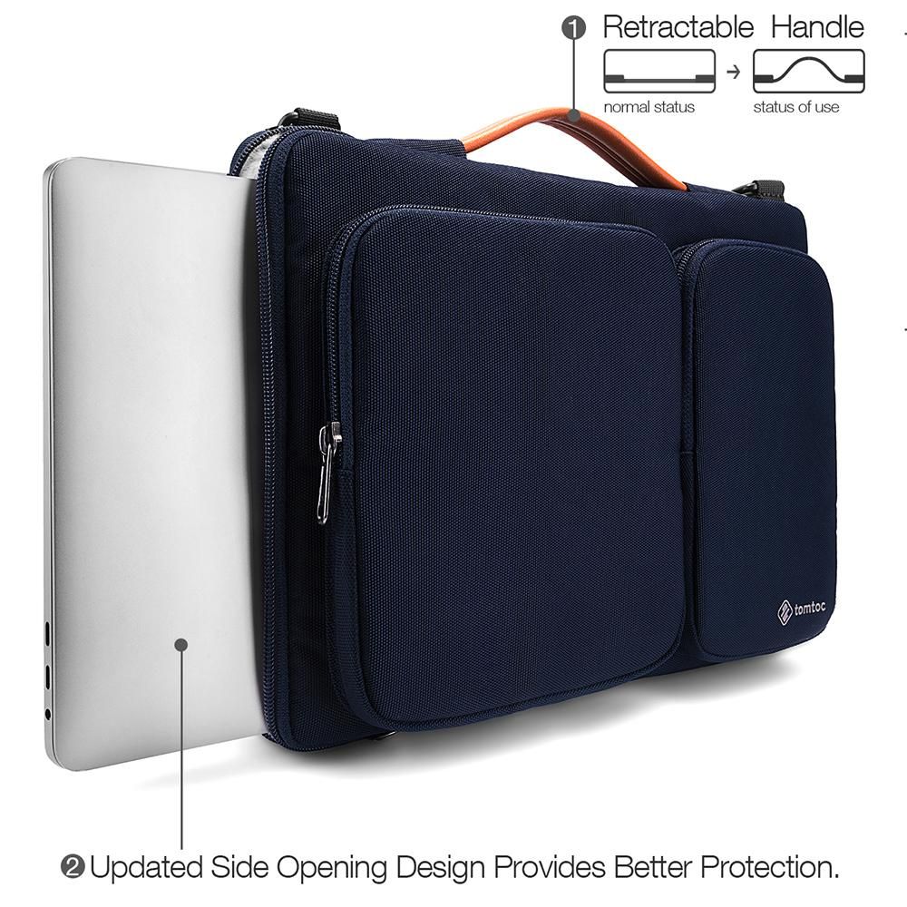 Brašna pro MacBook Pro 16" tomtoc Messenger - modrá - iSTYLE CZ