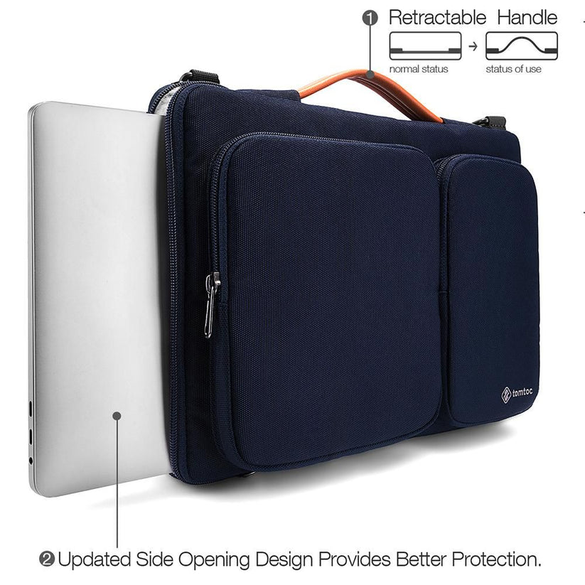 Brašna pro MacBook Pro 16" tomtoc Messenger - modrá - iSTYLE CZ