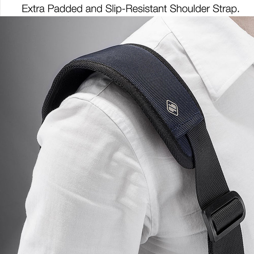 Brašna pro MacBook Pro 16" tomtoc Messenger - modrá - iSTYLE CZ