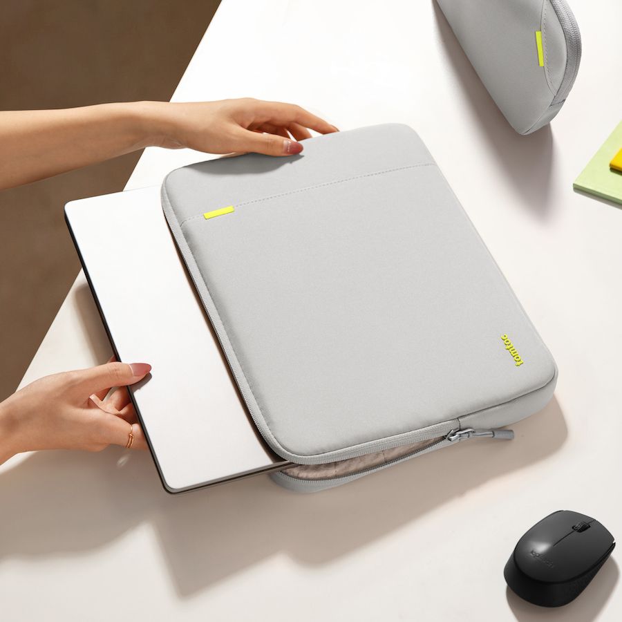 Pouzdro a brašna pro MacBook Pro / Air 13" tomtoc Sleeve Kit - šedé