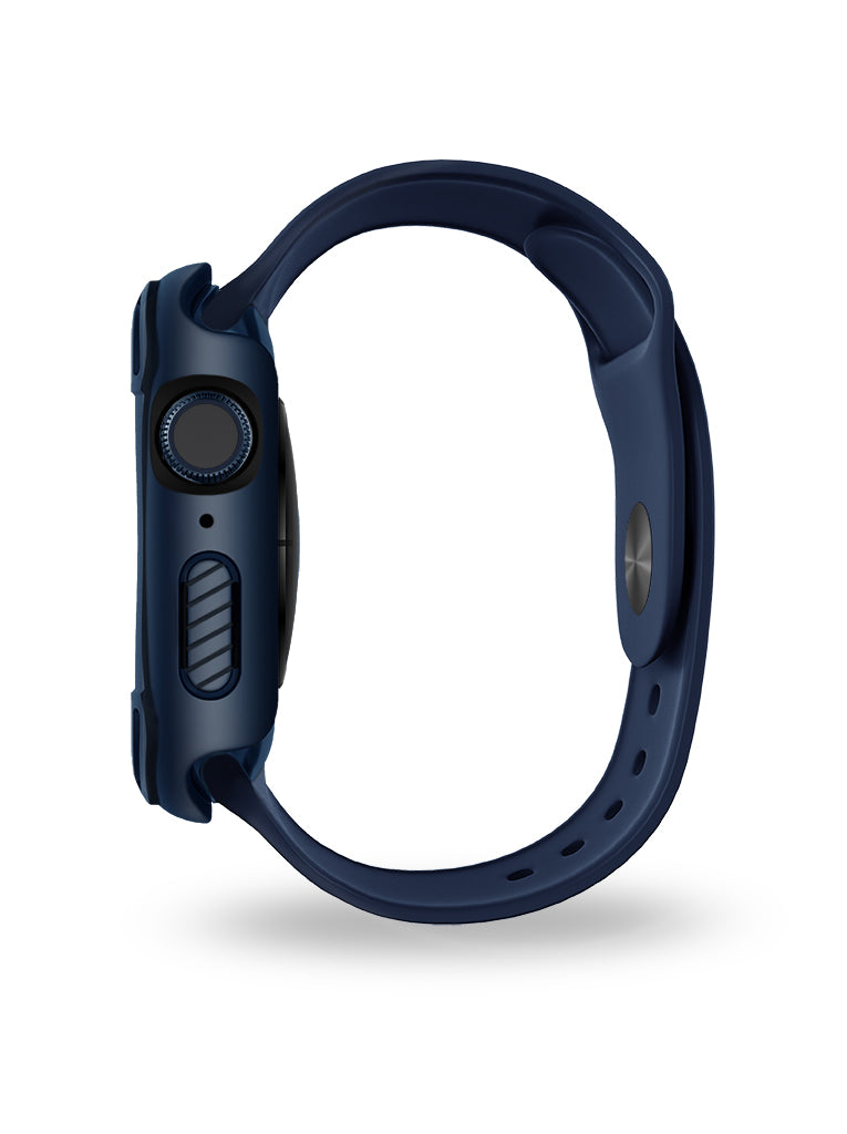 Odolný kryt na Apple Watch UNIQ Torres s tvrzeným sklem 44mm - modrý - iSTYLE CZ