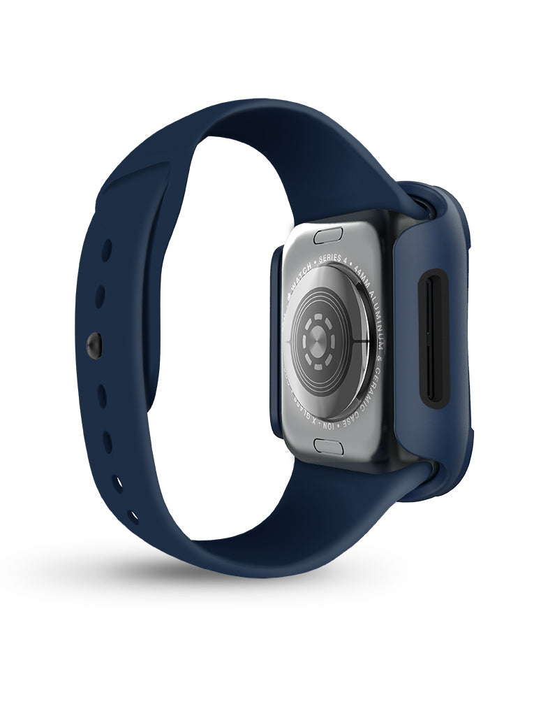 Odolný kryt na Apple Watch UNIQ Torres s tvrzeným sklem 40mm - modrý - iSTYLE CZ