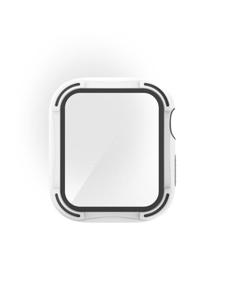 Odolný kryt na Apple Watch UNIQ Torres s tvrzeným sklem 44mm - bílý - iSTYLE CZ