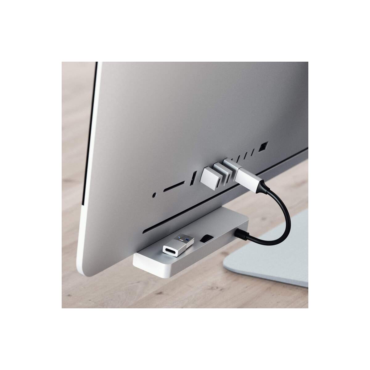 Hliníkový adaptér Satechi USB-A na USB-C (2 ks) - černý