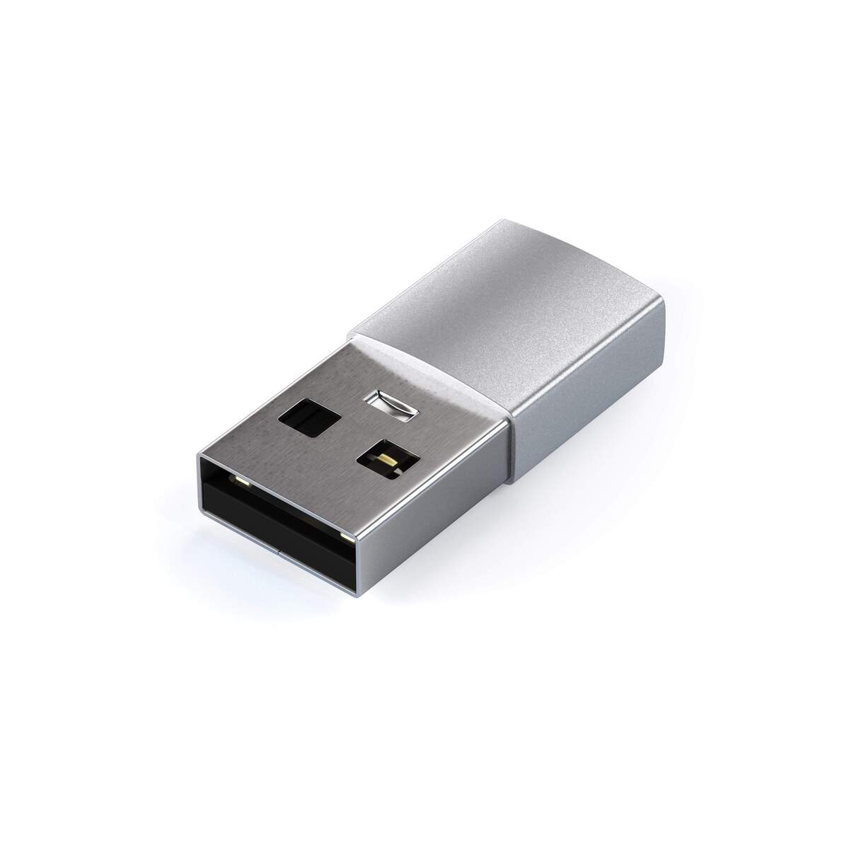 Hliníkový adaptér Satechi USB-A na USB-C (2 ks) - černý