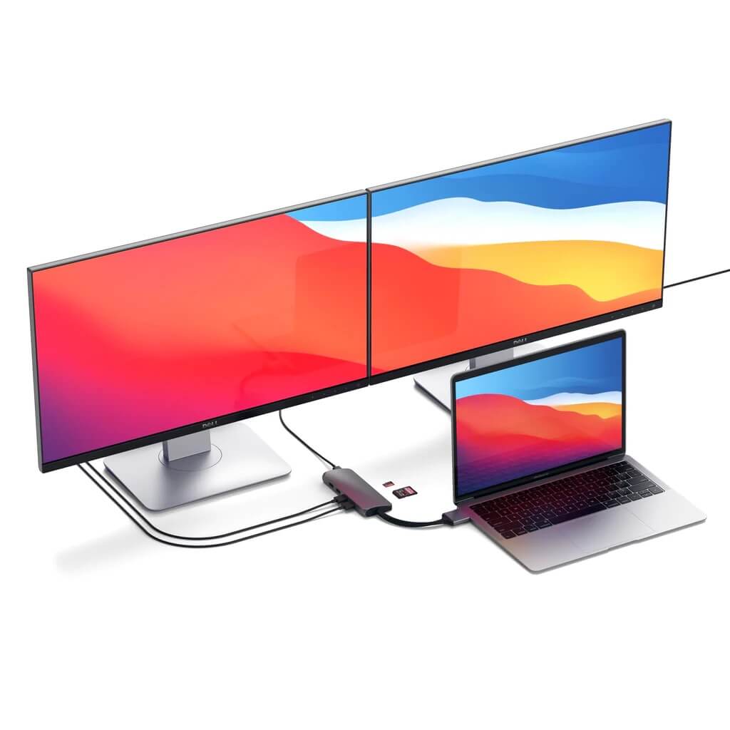 Satechi Duální multimediální Type-C HUB - vesmírně šedý - iSTYLE CZ