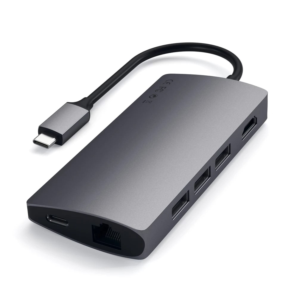 Hliníkový víceportový USB-C adaptér Satechi - vesmírně šedý