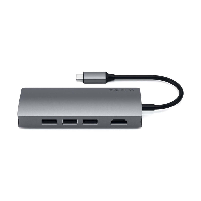 Hliníkový víceportový USB-C adaptér Satechi - vesmírně šedý