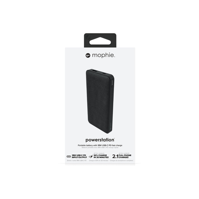 Powerbanka Mophie Powerstation PD s kapacitou 10 000 mAh – černá - iSTYLE CZ