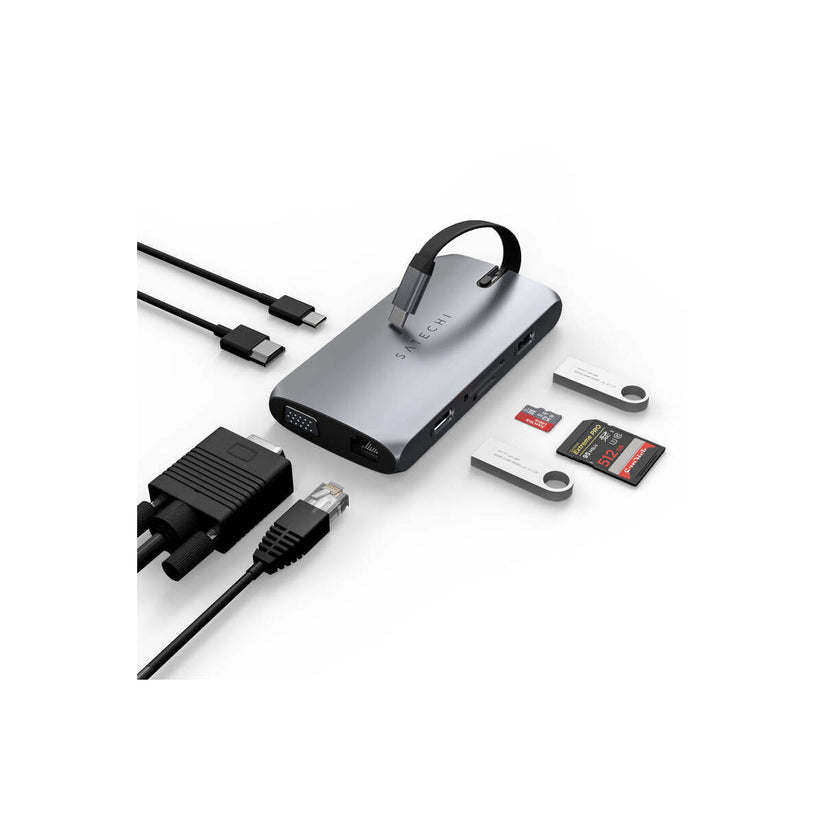Víceportový cestovní USB-C adaptér Satechi - vesmírně šedý - iSTYLE CZ