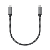Pletený kabel Satechi USB-C na USB-C 25 cm – šedý - iSTYLE CZ
