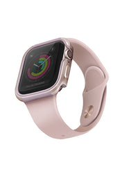 Kovový kryt na Apple Watch UNIQ Valencia 44mm - růžový - iSTYLE CZ