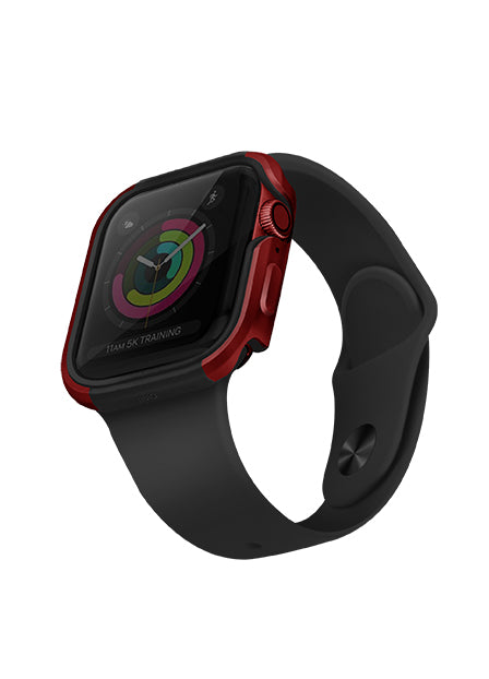 Kovový kryt na Apple Watch UNIQ Valencia 40mm - červený - iSTYLE CZ