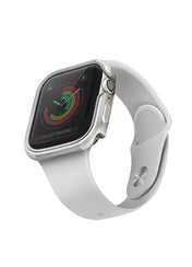 Kovový kryt na Apple Watch UNIQ Valencia 44mm - stříbrný - iSTYLE CZ