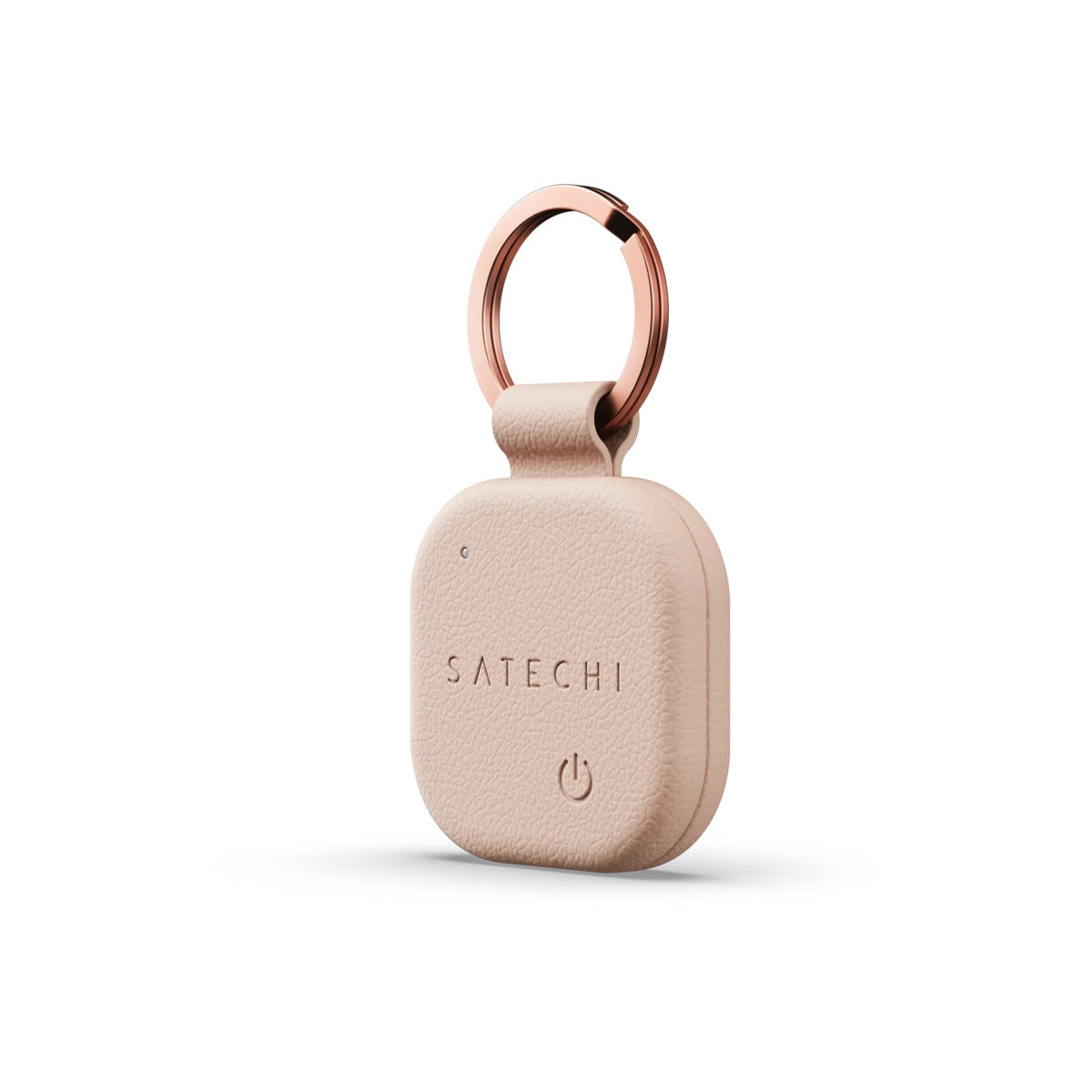 Lokátor na klíče Satechi Vegan-Leather FindAll Keychain – růžový