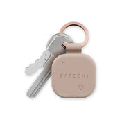 Lokátor na klíče Satechi Vegan-Leather FindAll Keychain – růžový