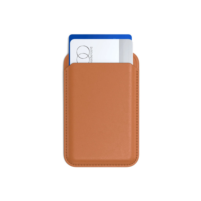 Magnetický stojánek s peněženkou pro iPhone Satechi - světle hnědý - iSTYLE CZ