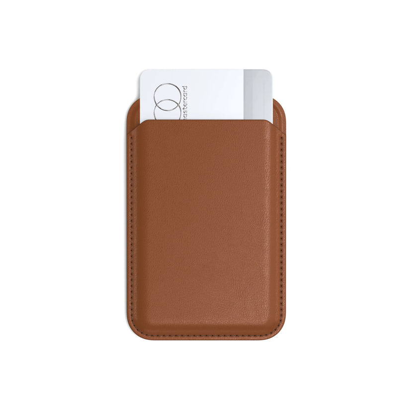 Magnetický stojánek s peněženkou pro iPhone Satechi - hnědý - iSTYLE CZ