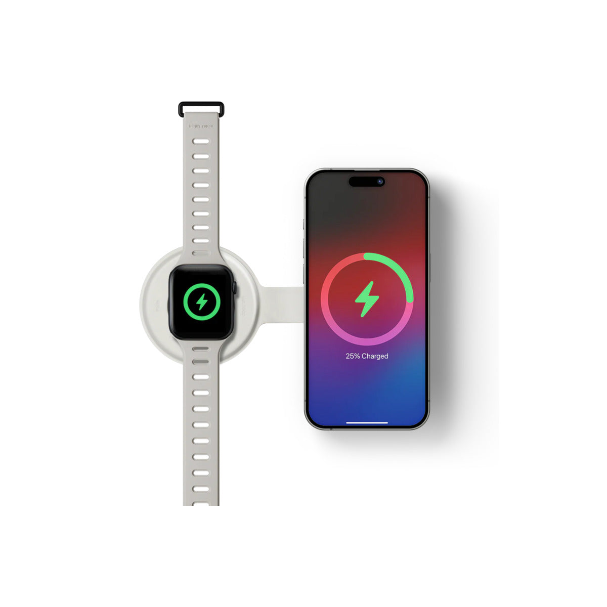 Cestovní bezdrátová nabíječka Native Union Voyage 2-in-1 Qi2 - stříbrná - iSTYLE CZ