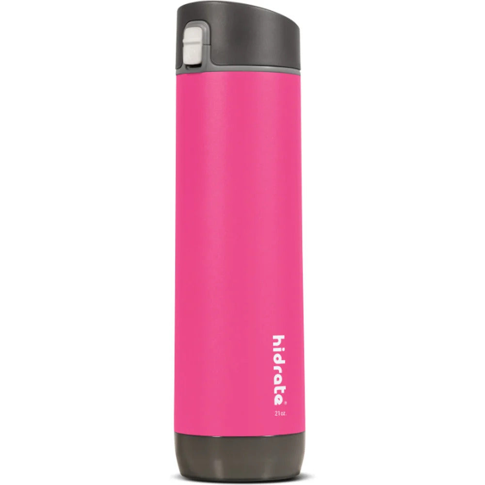 Inteligentní nerezová láhev s brčkem HidrateSpark Steel 620 ml - růžová
