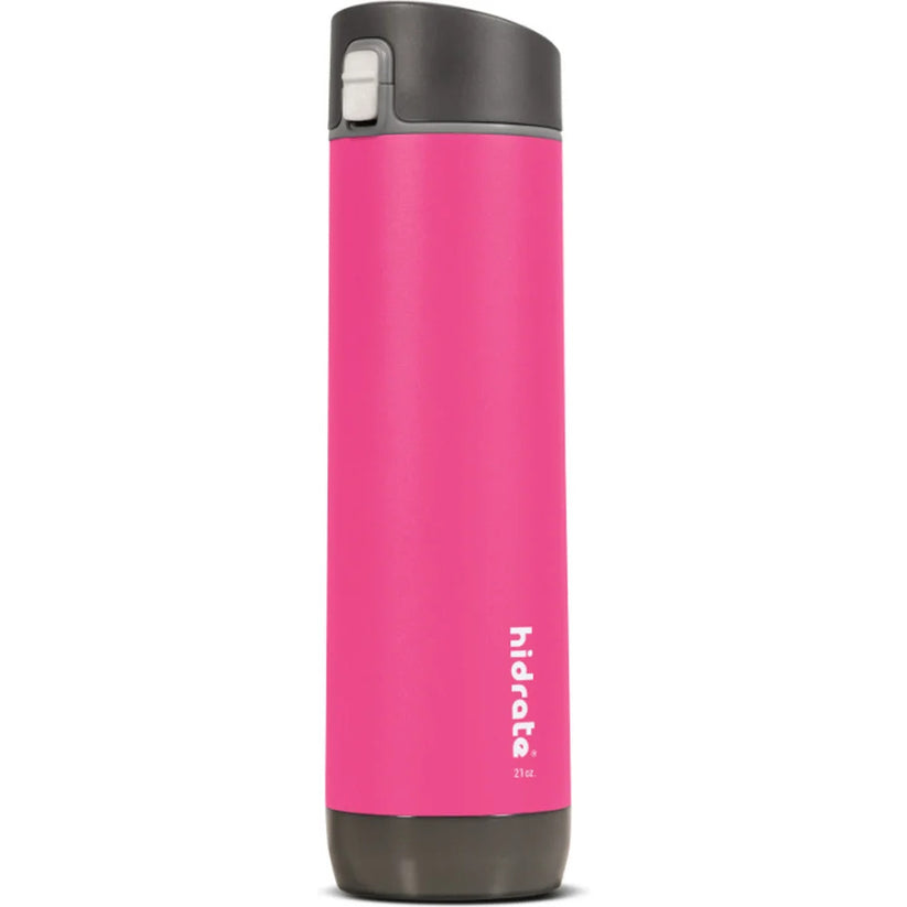 Inteligentní nerezová láhev s brčkem HidrateSpark Steel 620 ml - růžová